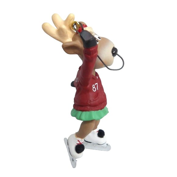 Hallmark Keepsake Ornament Reindeer Champs Dancer 1987 Ice Skating Original Box - Picture 3 of 12